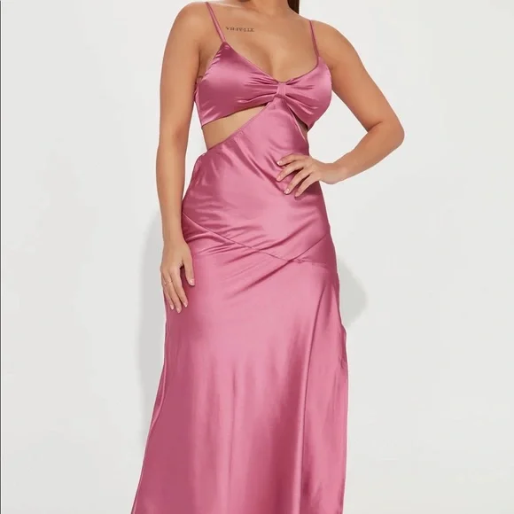 Fashion Nova | Dresses | Fashion Nova Satin Dress | Poshmark